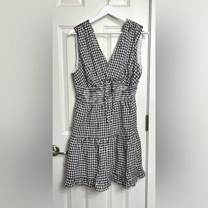 Heatherly Gingham Smocked Waist Dress NWOT